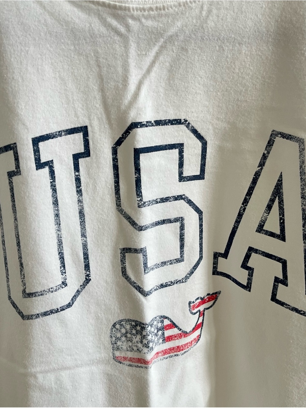Vineyard Vines USA Graphic Tee with Flag Whale - Picture 2 of 3